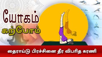யோகம் கற்போம் |#Yoga |  தைராய்டு பிரச்சினை தீர விபரித கரணி  | ShreeTv |