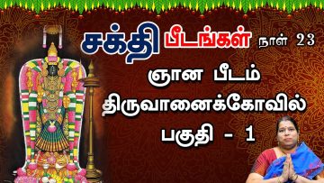 சக்தி பீடங்கள்  | திருவானைக்கோவில்  01 | Sakthi Peedam | ShreeTV | Thiruvanaikovil 01 | Day 23 |