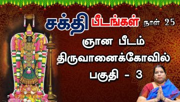 சக்தி பீடங்கள்  | திருவானைக்கோவில்  03 | Sakthi Peedam | ShreeTV | Thiruvanaikovil 03 | Day 25 |